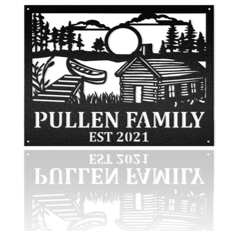 Personal, Kayak & Lake House Metal Art Sign