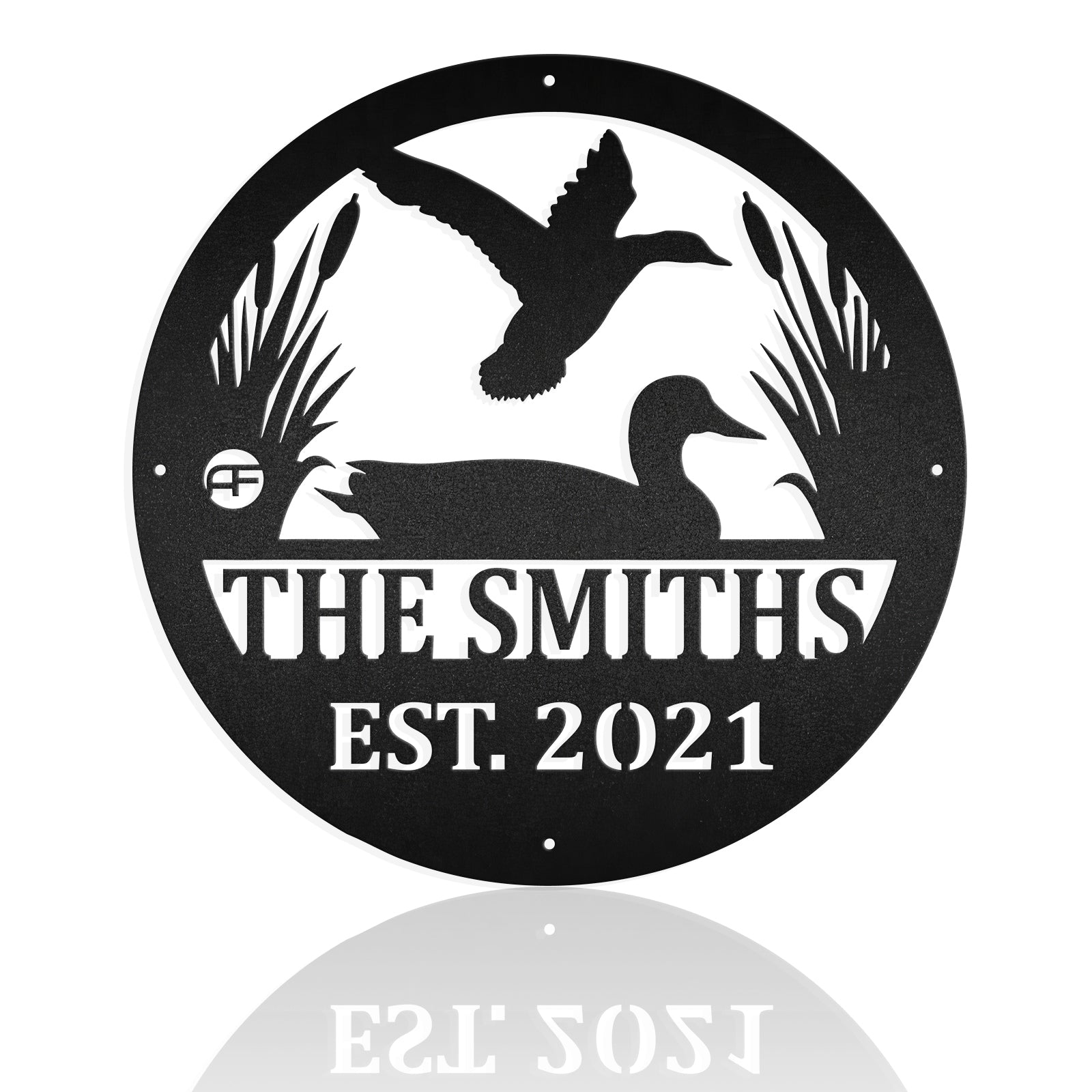 Duck And Lake Views Metal Wall Art