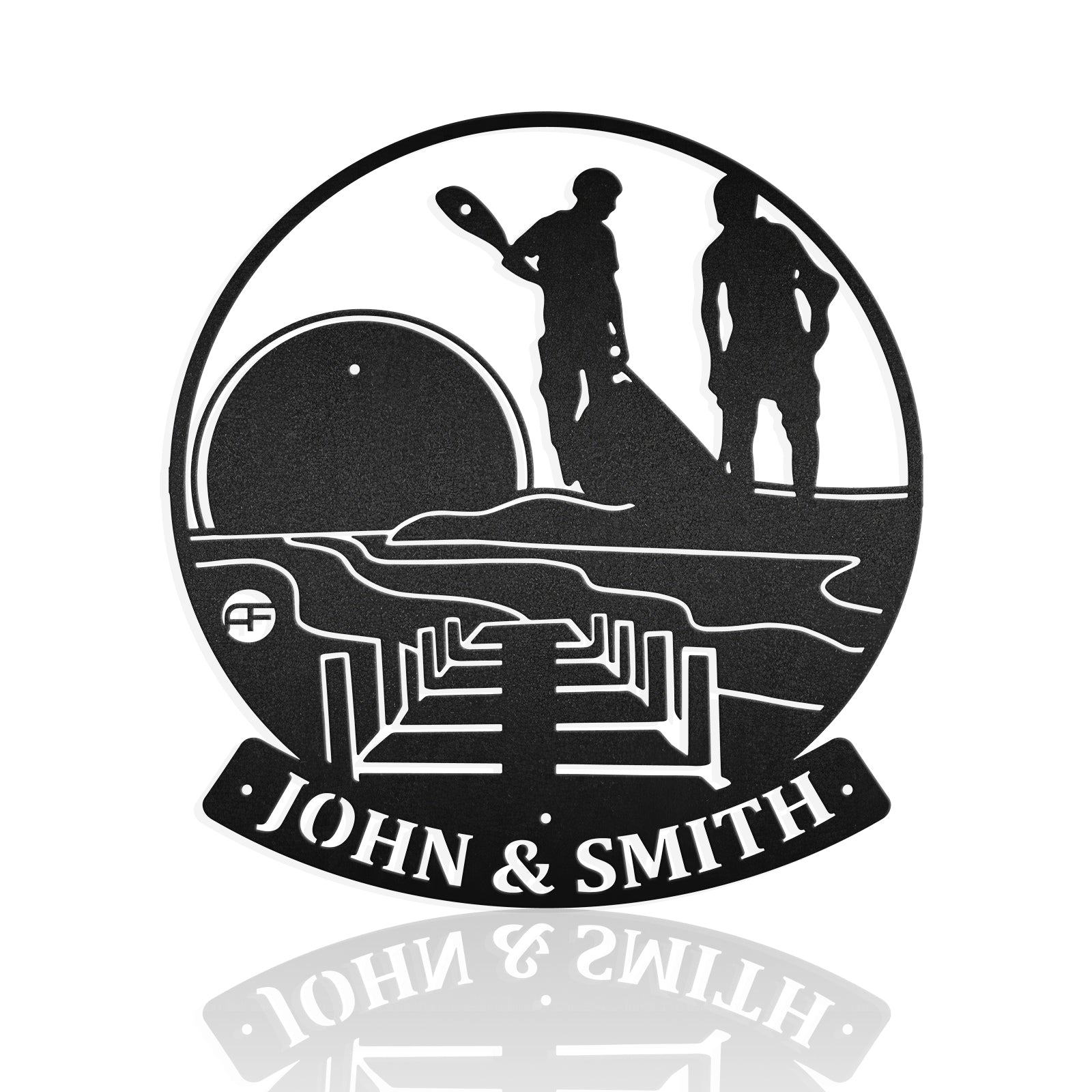 Kayak & Lake Views Metal Art Sign