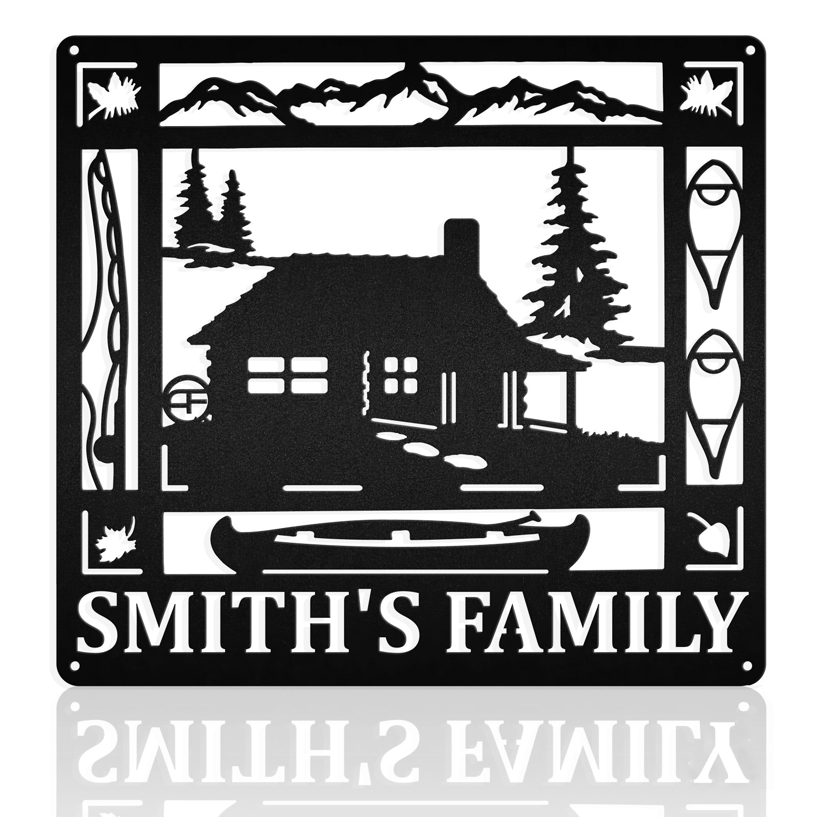 My Lake House & Kayak Metal Art Sign