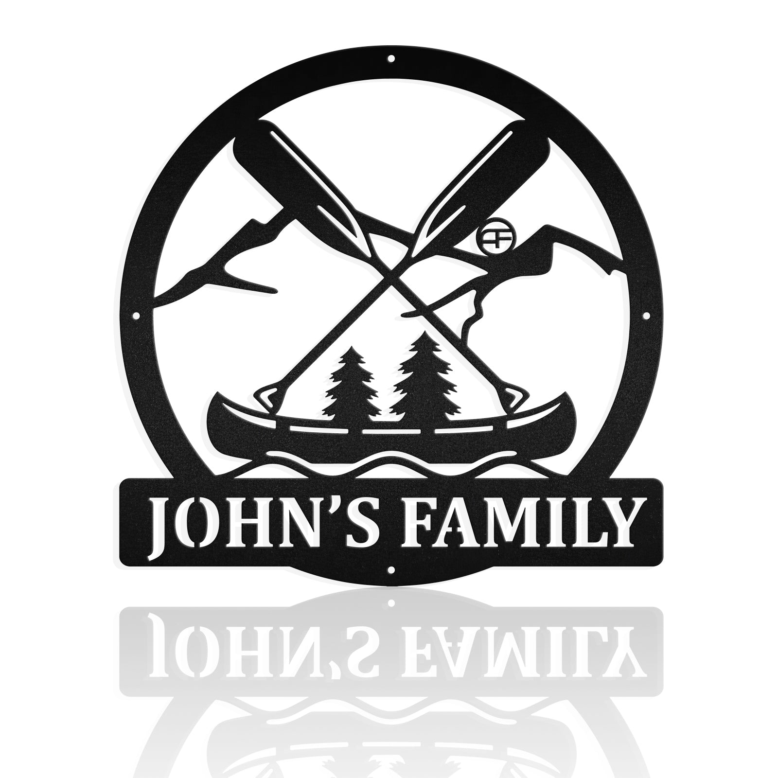 Lake House Cabin Metal Wall Art