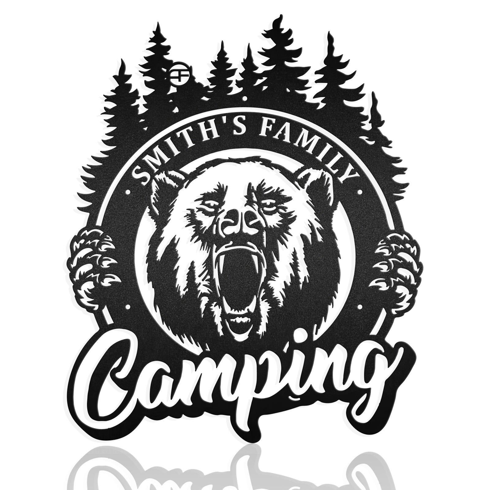 Camping Briniclenet Metal Wall Art