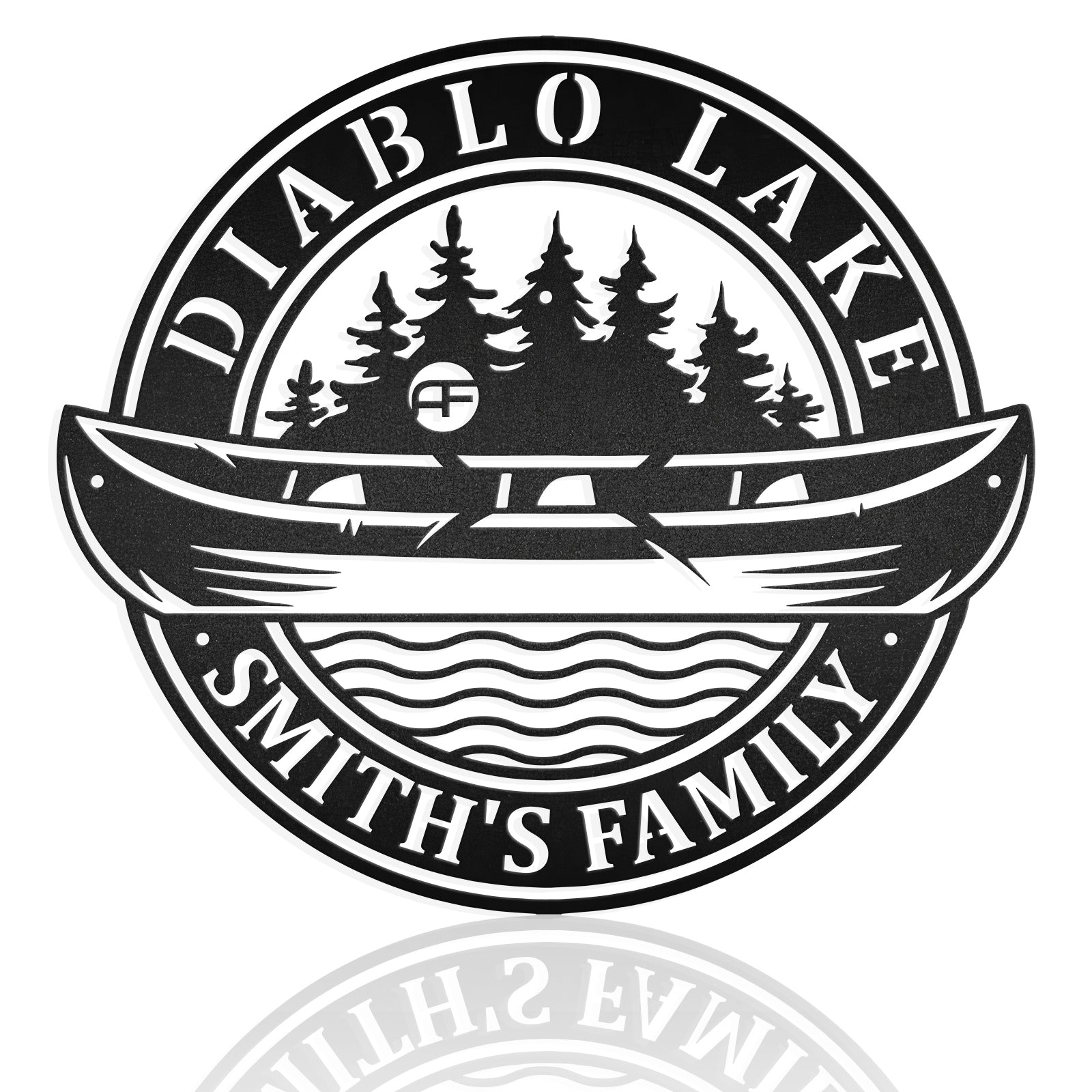 Summer Camping, Canoe Trip Metal Art Sign