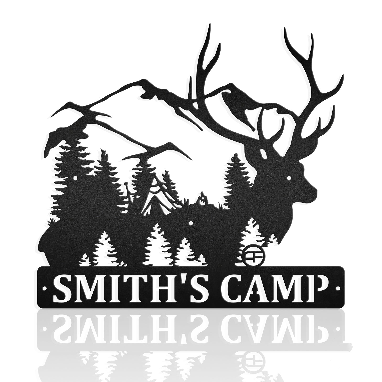 Wildlife & Camping Personalized Metal Sign