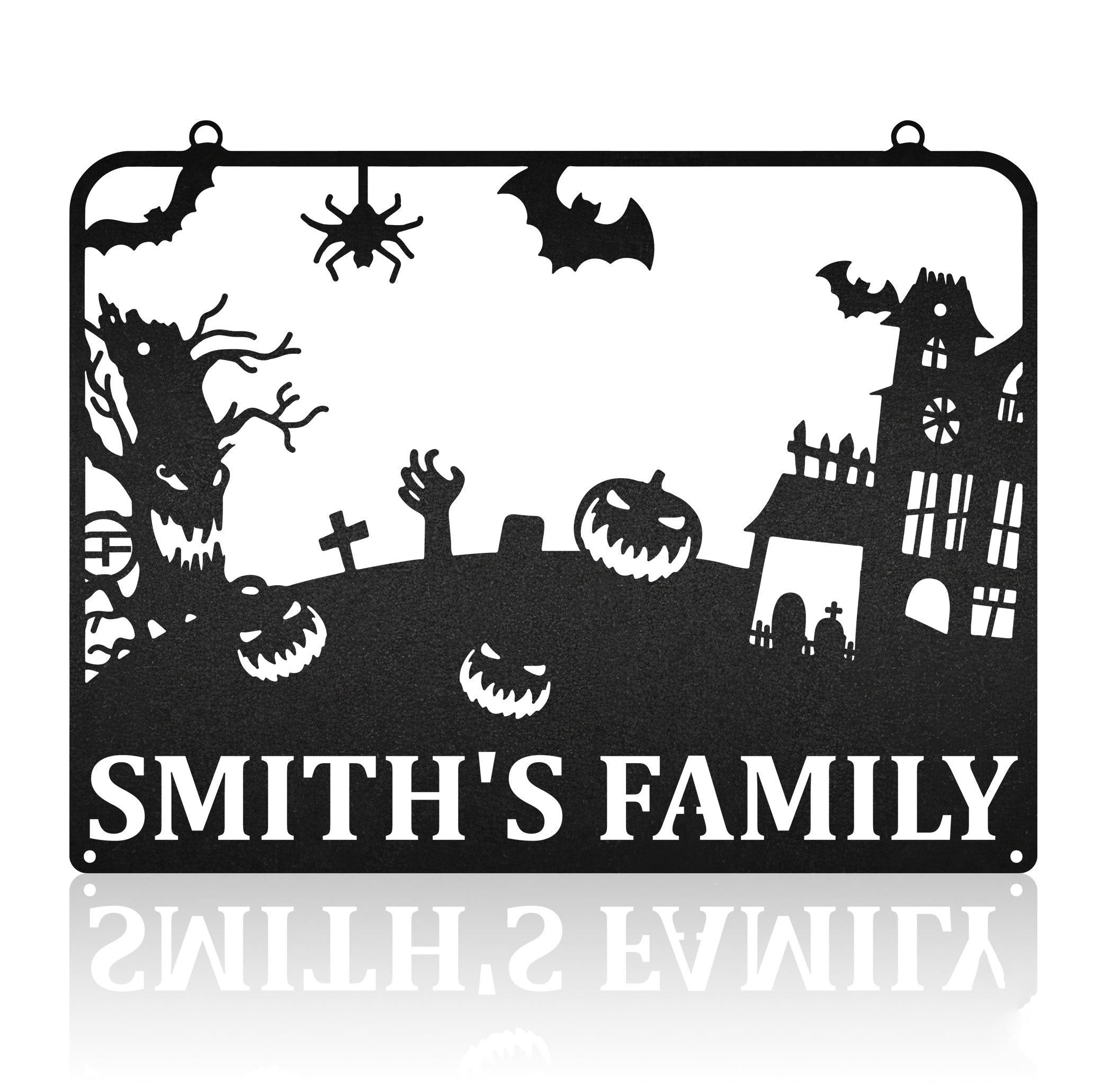 Personalized Halloween Metal Art Sign