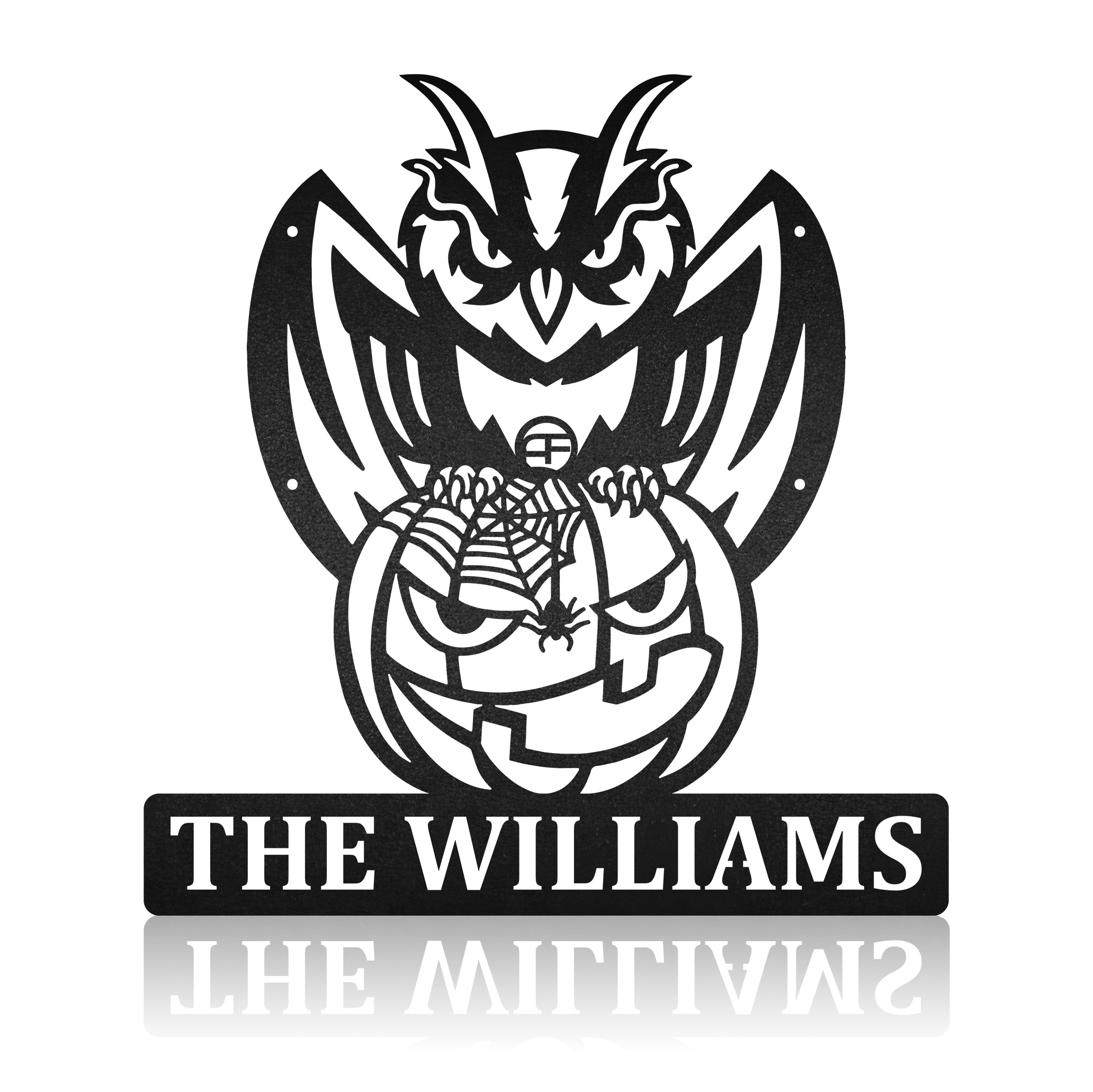 Personalized Owl Bird Metal Sign Art Metal Wall Art