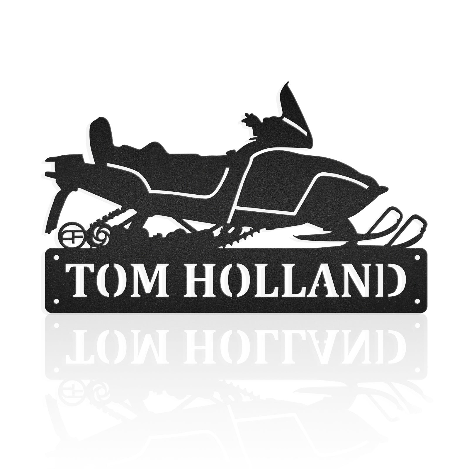 Snowmobile Metal Wall Art