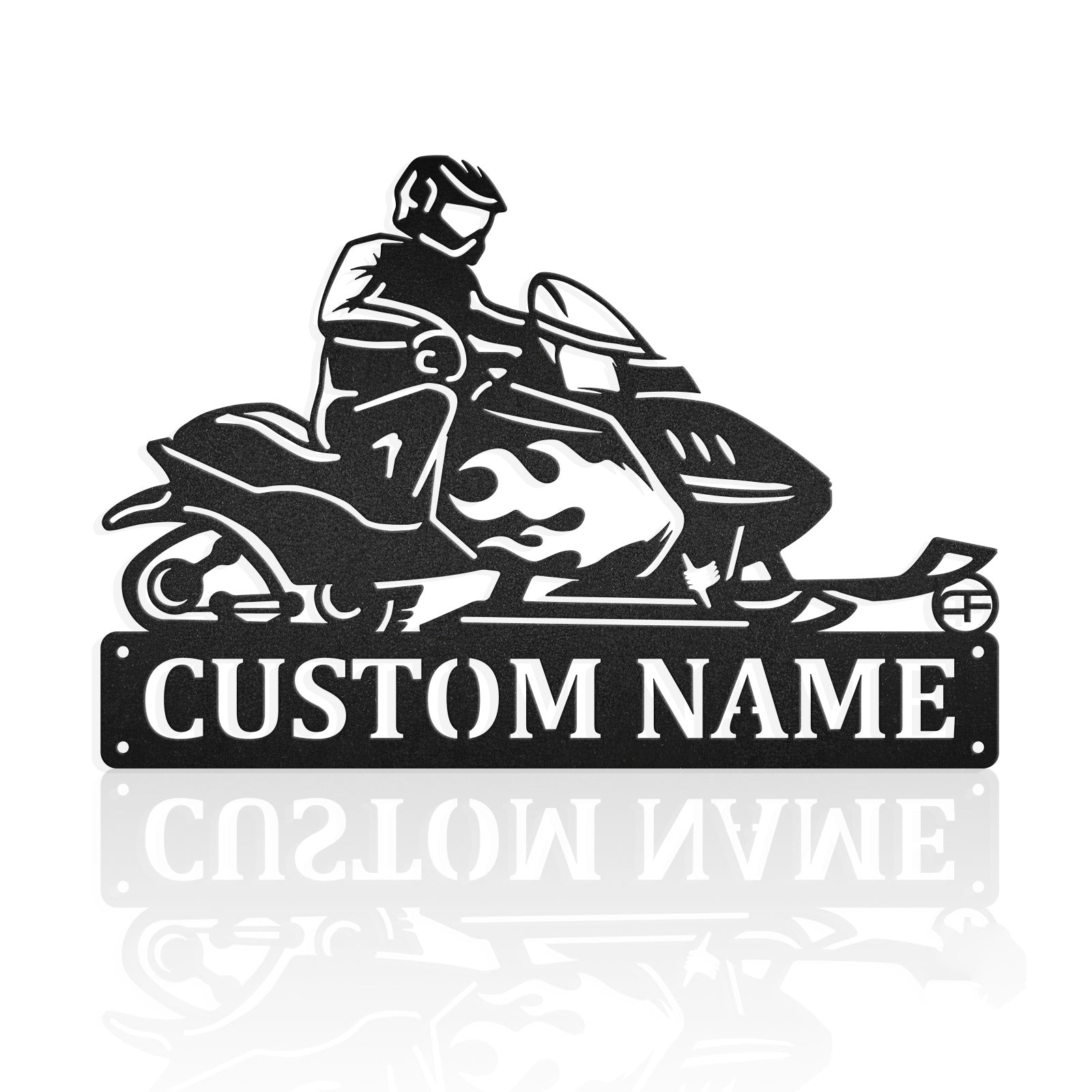 Snowmobile Extreme Sports Metal Wall Art