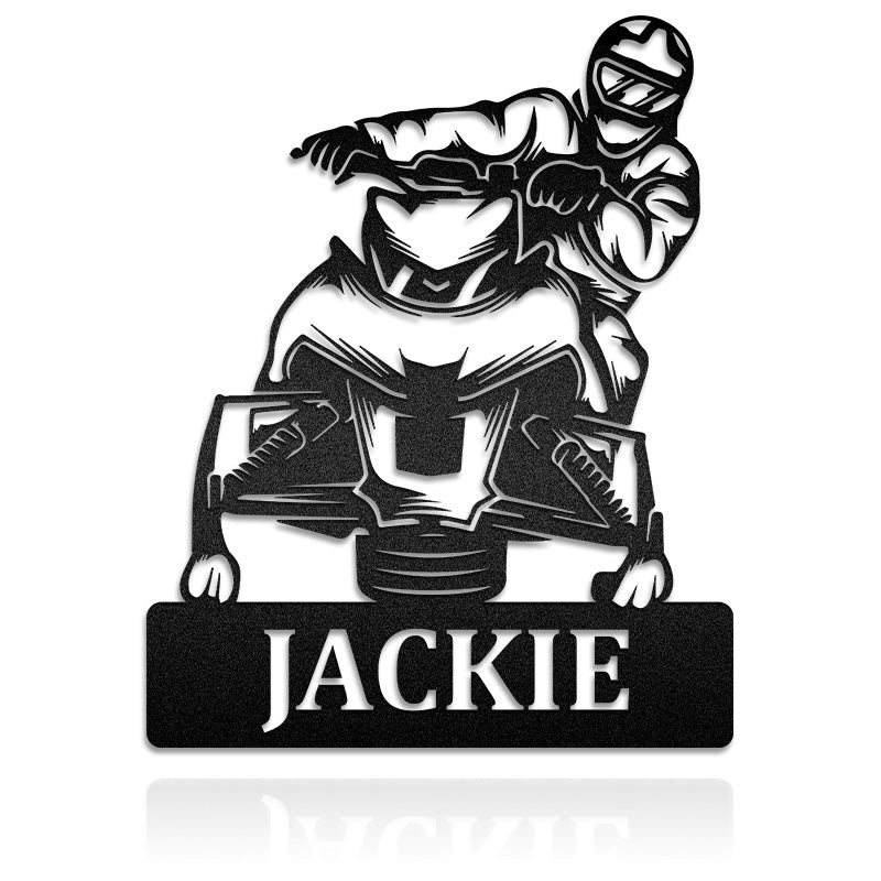 Snowmobile Metal Wall Art