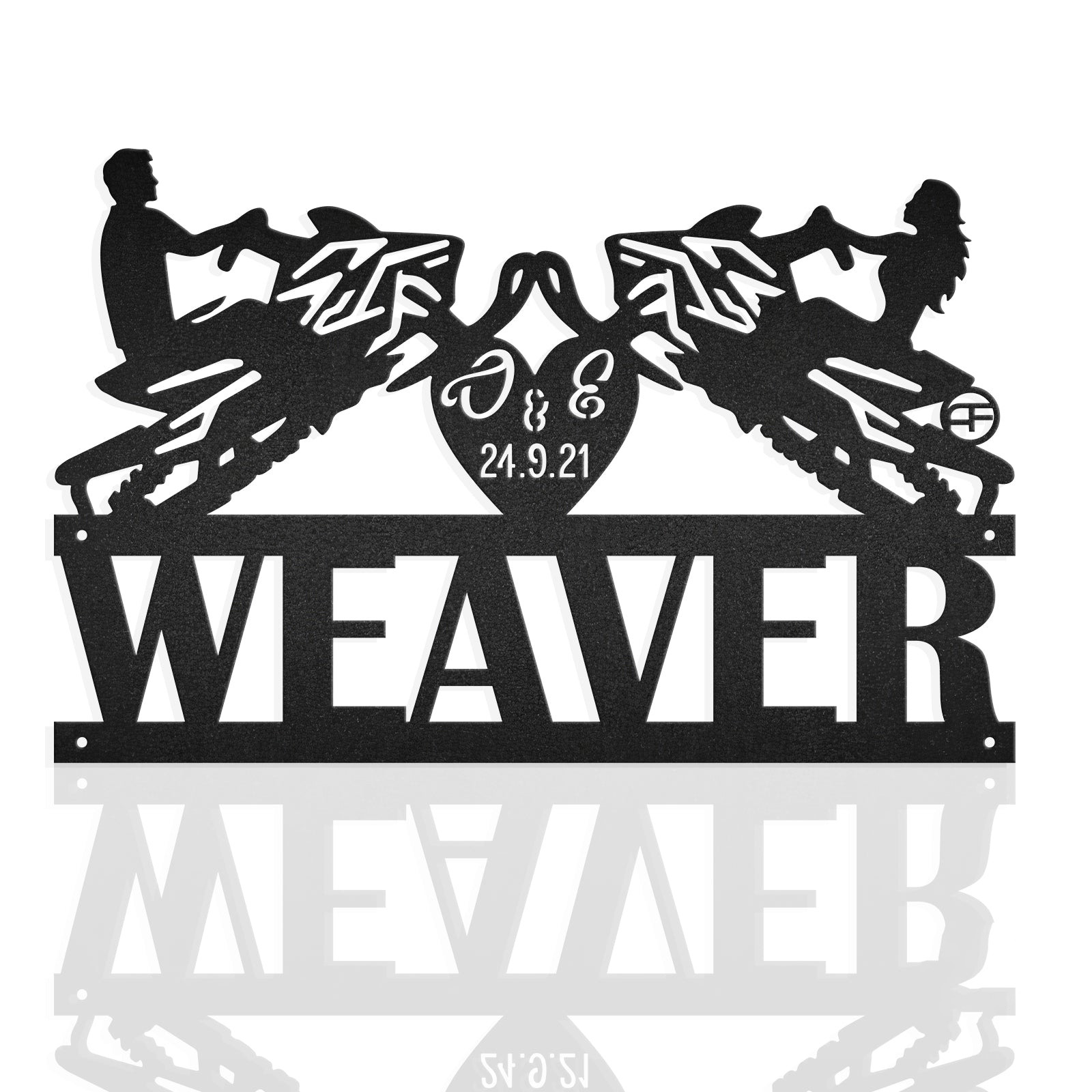 Snowboarder Metal Wall Art