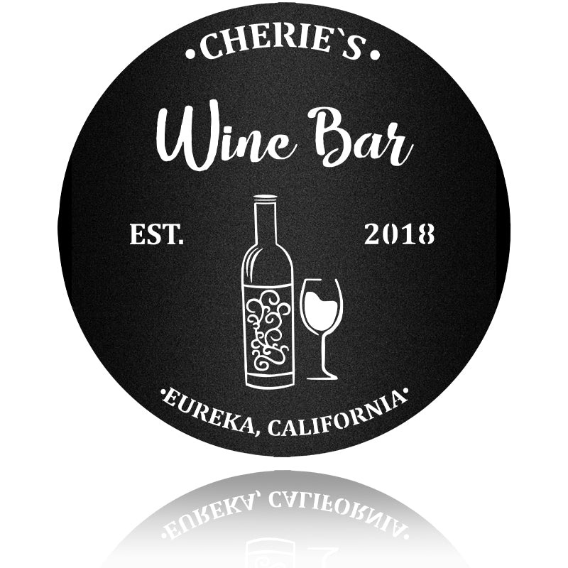 Wine Bar Metal Wall Art
